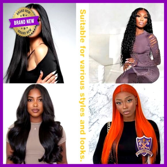 12A Brazilian Virgin Human Hair Extensions 4 Bundles Straight 22-28 Inch main image 4